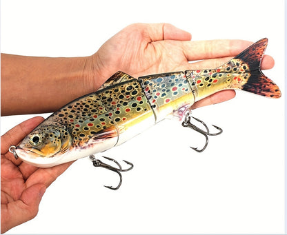 1pc Long Casting Bionic Swimbait Lure - Realistic Swimming Action, Durable Construction, Freshwater and Saltwater Fishing, Versatile Bait for Bass, Trout, and More - Perfect for Anglers of All Skill Levels