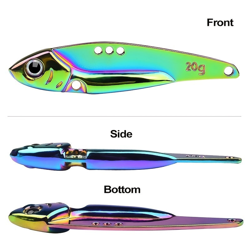 3D Fishing Lures with Reflective Coating - Premium Copper Alloy & Stainless Steel Construction for Successful Catches - Durable Sharp Hooks and Lifelike Appearance