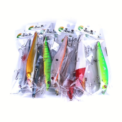 23g Large Minnow Fishing Lure - Long Cast, Slow Sinking, Durable ABS Hard Bait for Sea & Trolling