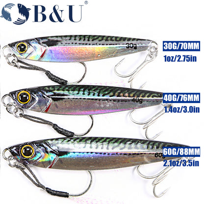 3D Metal Pencil Lure Bait - High-Quality Artificial Fishing Lure with Dual Sharp Hooks for Enhanced Catch Rate, Realistic Swimming Action, and Durable Construction for Outdoor Fishing Enthusiasts