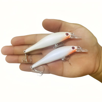 2pcs Slow Sinking Minnow Bait, Artificial Bionic Fishing Lure, Rattling Hard Bait, 11.5g-9.8cm/0.41oz-3.86inch